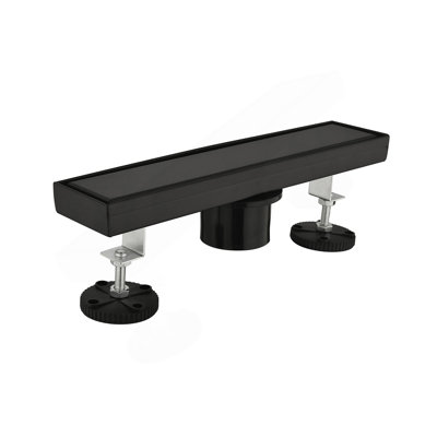 12 Inches Linear Shower Drain, Included Hair Strainer And Leveling Feet