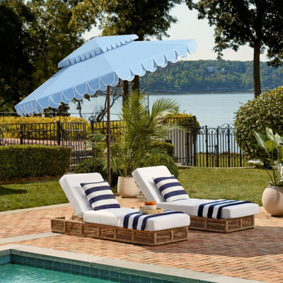 Amirreza 8.4' Double Top Outdoor Umbrella