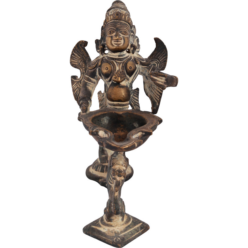 Figurine Garuda, Brun antique