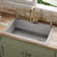 Ensemble d'évier de cuisine à simple cuve encastrable 33 po x 22 po Karran Quartz-50597918
