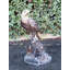 Large Eagle Bronze Statue Mounted on Marble -  Size: 21"L x 23"W x 35"H.