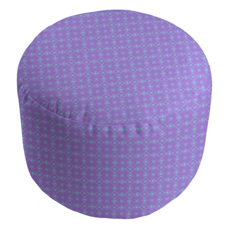 Repose-pieds Avicia, Bleu azur / mauve