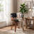 Modern Upholstered Dining Chairs, Black Faux Leather With Wooden Legs, Soft Padded Seat And Back, Scandinavian Kitchen And Dining Room Side Chairs​​-485555604