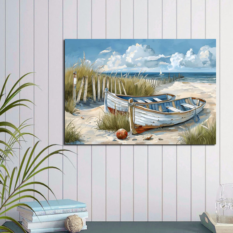 Plage, reproduction d'art sur toile, thème marin