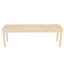 Banc de rangement pour chaussures en bois massif, 52 po