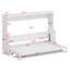 Lit escamotable peu encombrant avec mécanisme de levage hydraulique et bureau intégré pour un bureau à domicile moderne-1840066765