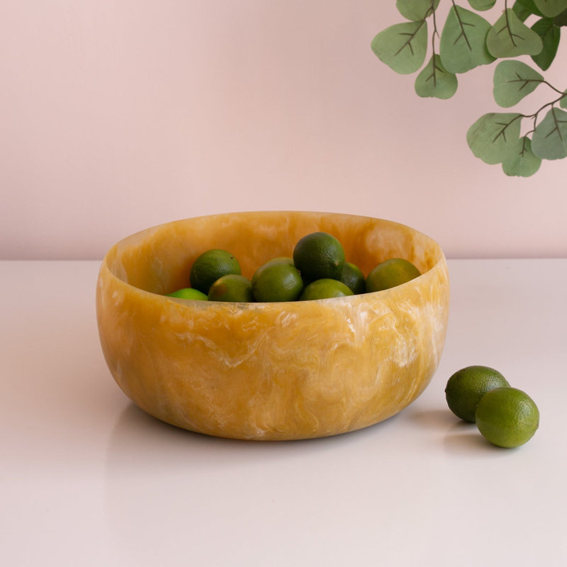 Grand bol rond en résine sorbet, Matcha