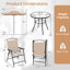 Patio Dining Set Table,