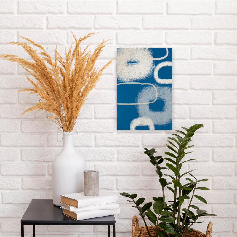Dianajahns Smoke Rings 07B 16X20, art mural abstrait contemporain, H 18 po x l 12 po