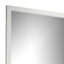 Miroir de commode Dyl, verre biseauté, cadre en bois blanc, carré de 40 pouces