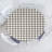 Gracie Oaks Abstract Fitted Round Tablecloth Diameter Dark Brown Eggshell