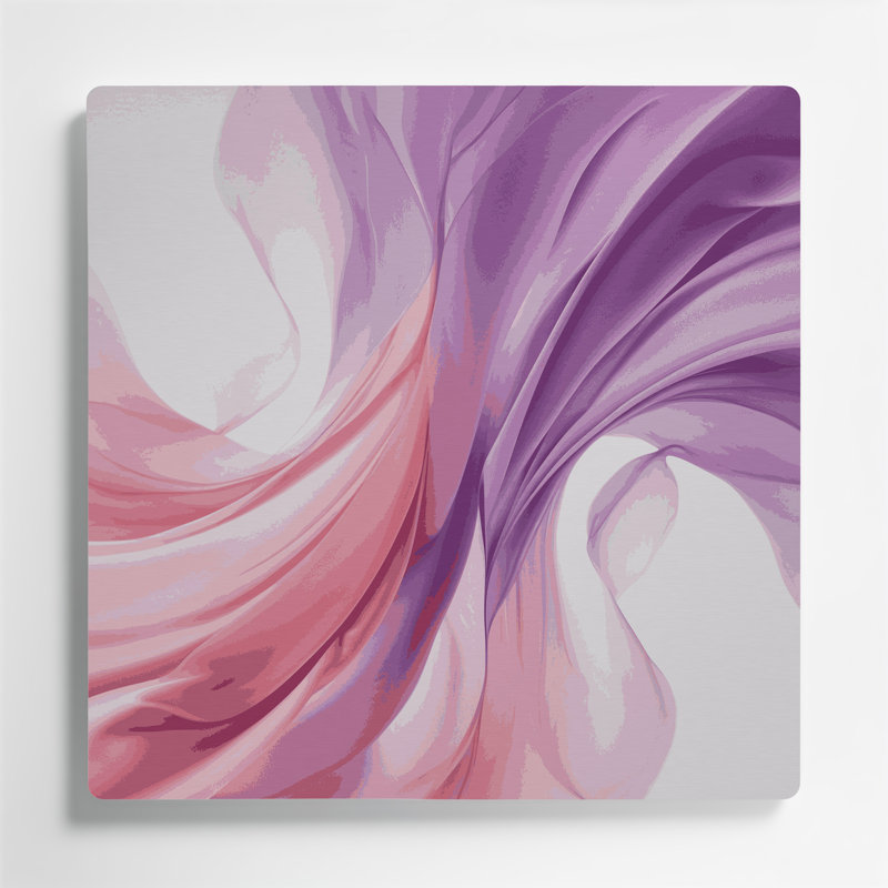 Gradient abstrait 71, art mural en métal beige, H 12 po x l 12 po