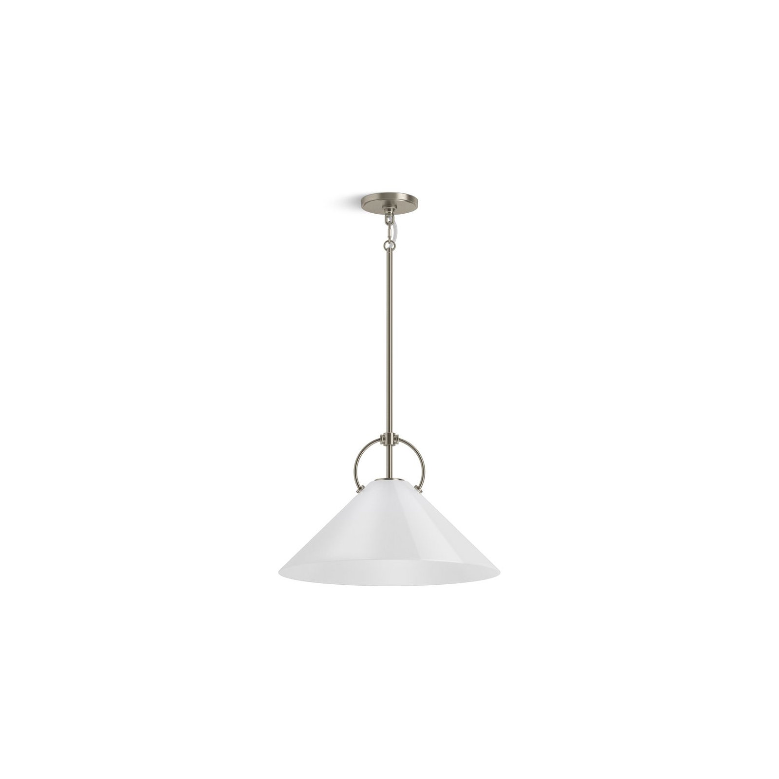 Kernen By Studio McGee 18 in. Pendant, Brushed Nickel