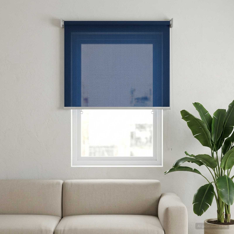 Roll-Up Shade, Blue, 85cm W x 140cm L