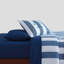 Ensemble d'édredon réversible à rayures bleu foncé Tommy Hilfiger Berkeley-123353118-123353119