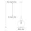Aguero 1 -Light Single Globe Pendant Light