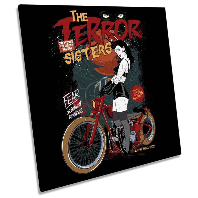The Terror Sisters - Wrapped Canvas Print, 60cm H x 60cm W x 2cm D