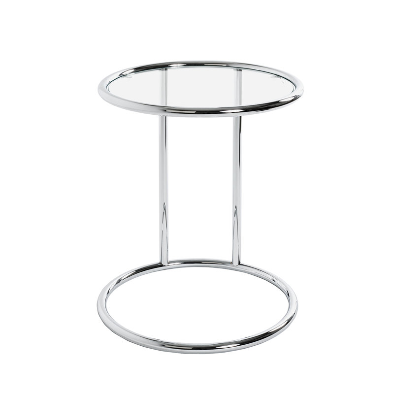 Augu Glass Top C Table End Table