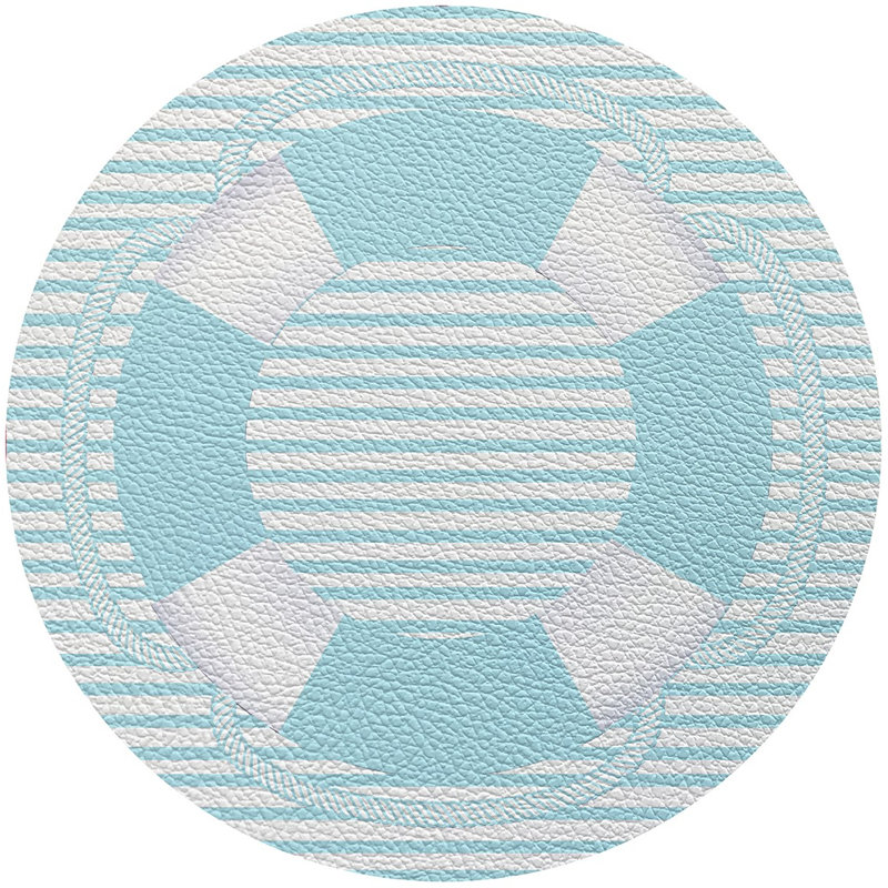Lifeguard Buoy 16" Vinyl Placemat, Lite Blue