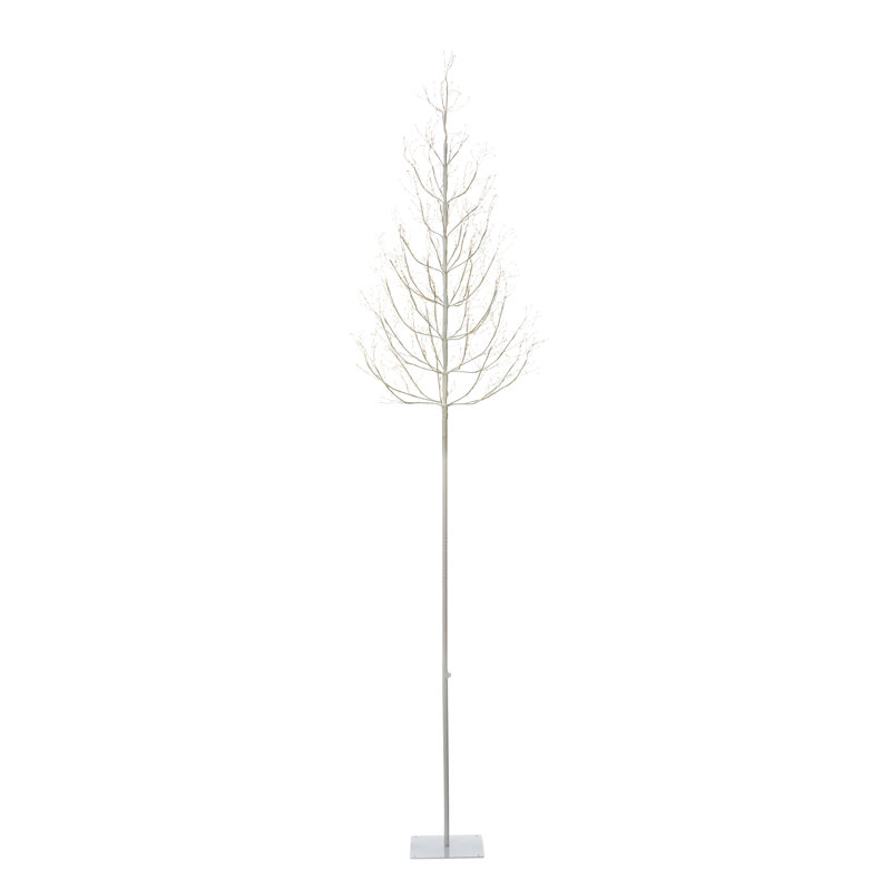 Winter White LED Lighted Tree, 108 in., 9' H, White