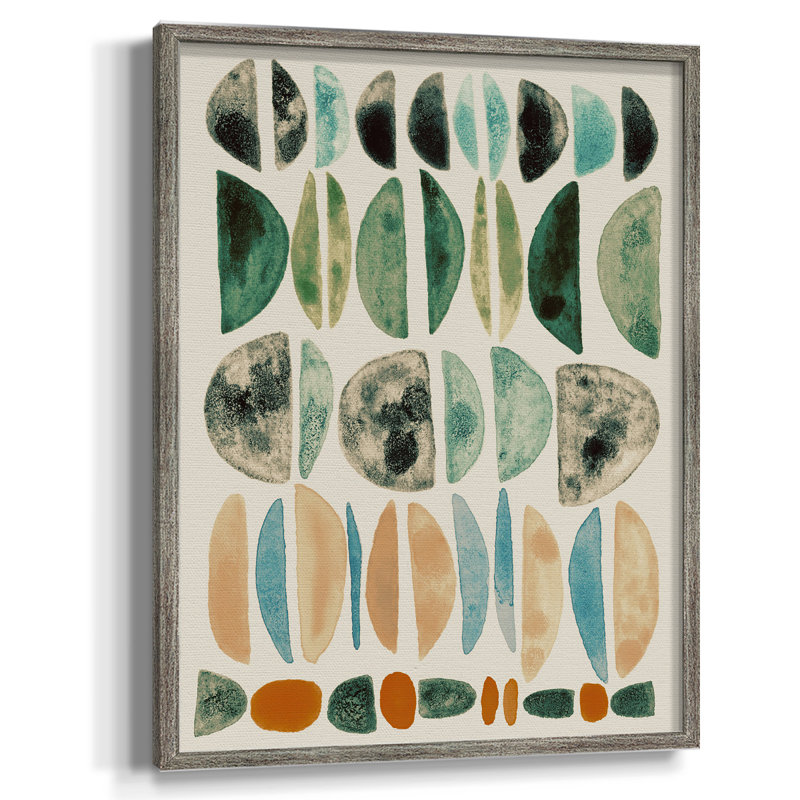 Semi Stack I Framed Print - Solid Wood, 11" H x 9" W