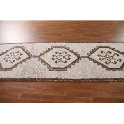 Natural Dye Anatolian Turkish Runner Rug 3x11