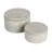 Hazleton Round Decorative Cement Storage with Lids