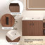 Meuble-lavabo à fermeture en douceur, petites tablettes de rangement et armoire combinée de 12 po
