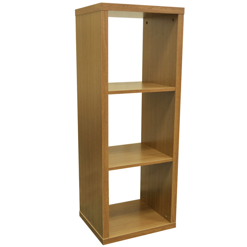 Multimedia Storage Rack, Oak Effect