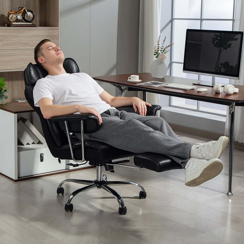 Fauteuil de bureau 400LBS, fauteuil de bureau, noir, Noir
