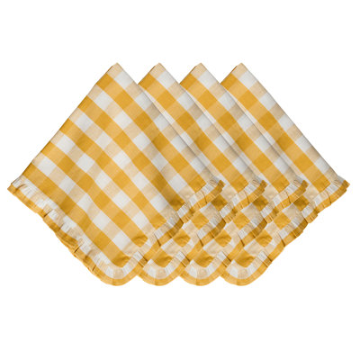 Gingham Ruffle Napkin