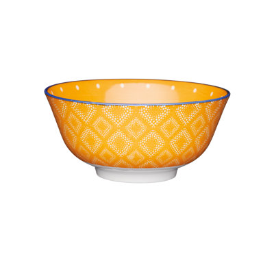 500ml Glazed Stoneware Spot Soup Bowl