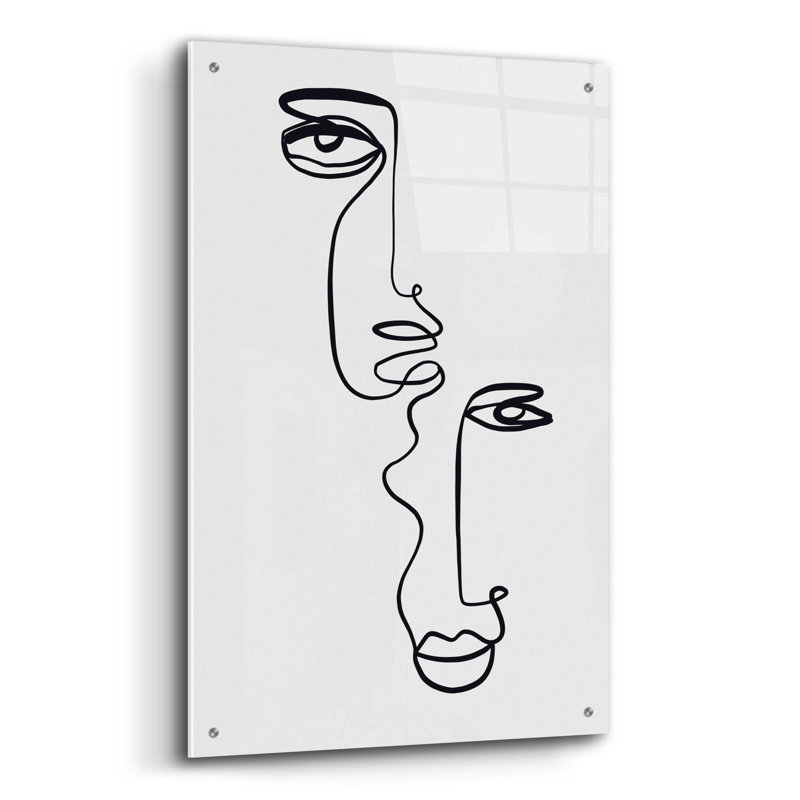 Face 2 sur plastique / acrylique par Design Fabrikken, H 36 po x l 24 po x P 0,2 po