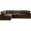 Canapé modulaire réversible en velours Hulene-87141394
