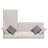 L-Shaped Upholstered Sectional Sofa With Pillows