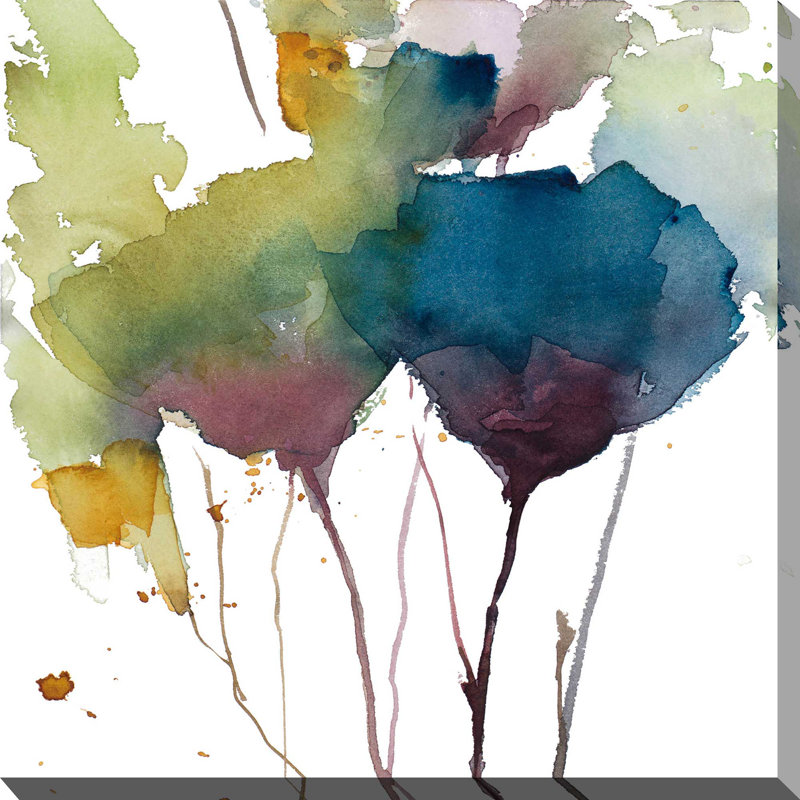 «Wildflower Grace II» par Lanie Loreth - impression sur toile tendue, H 28 po x l 28 po x P 1,5 po