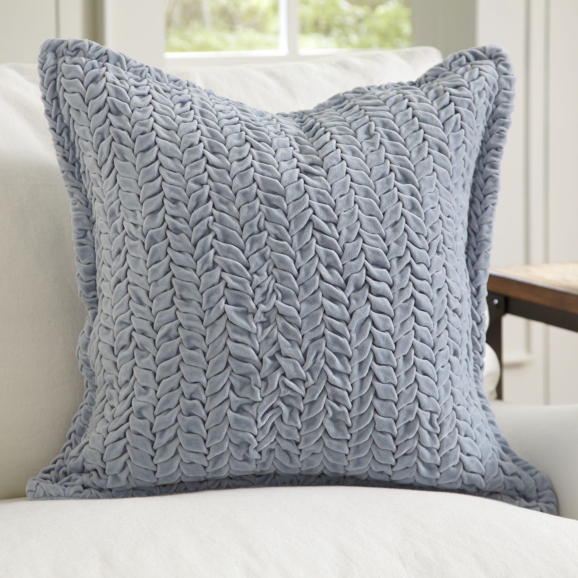 Country blue throw clearance pillows