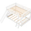 Full Over Bunk Bed In White - Space Solution For Your Home Convertible Customize Bedroom Space