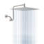 Pomme de douche à haute pression à bras réglable 12 po, pomme de douche à pluie fixe-118534846