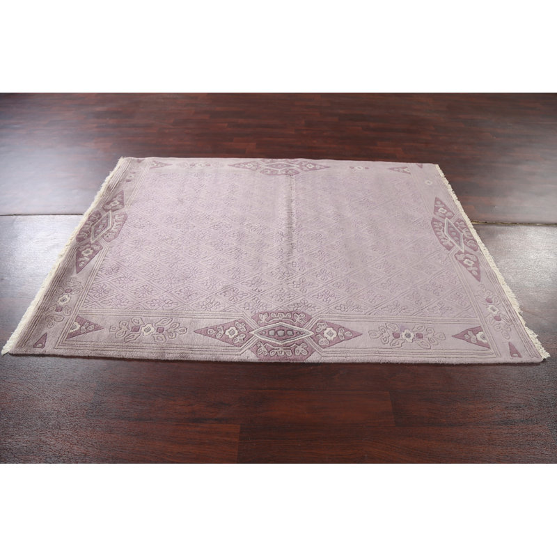 Tapis népalais oriental noué à la main 5 x 7