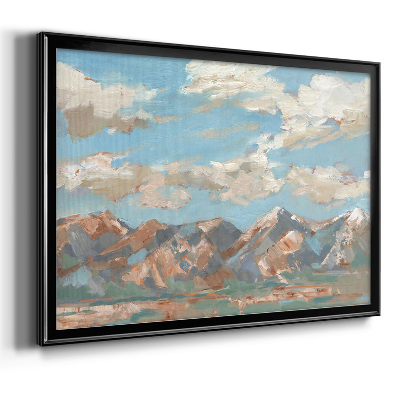 Pastel Western Vista I, reproduction d'art sur toile, H 26 po x l 38 po x P 1,5 po, Noir