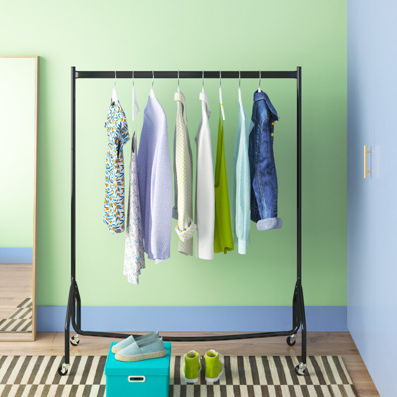 Heavy Duty Steel No Tools Required 180cm Wide Clothes Rail, 150cm H x 122cm W x 46.5cm D