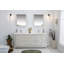 Ensemble de meuble-lavabo double 70,7 po avec miroir Kursty-783002351