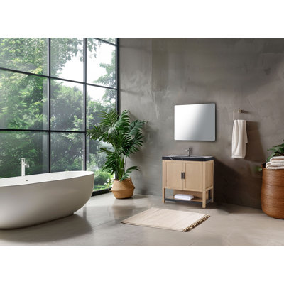 Winchester 36" Pecan Oak With Black Countertop