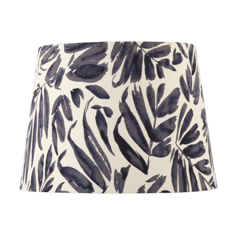 18cm H Fabric Drum Lamp Shade ( No Direct Attachment Method ) in Navy