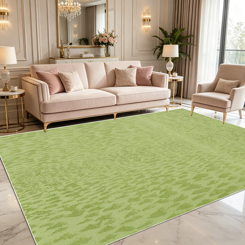 1PC sage green subtle textured woven area rugs for Living Room, Soft and Comfortable, easy-to-maintain, machine washable Indoor floor mat, Under Table Farmhouse suitable for dining table, bedroom, kitchen, entryway, home office, backyard.