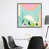 Toile blanche encadrée
