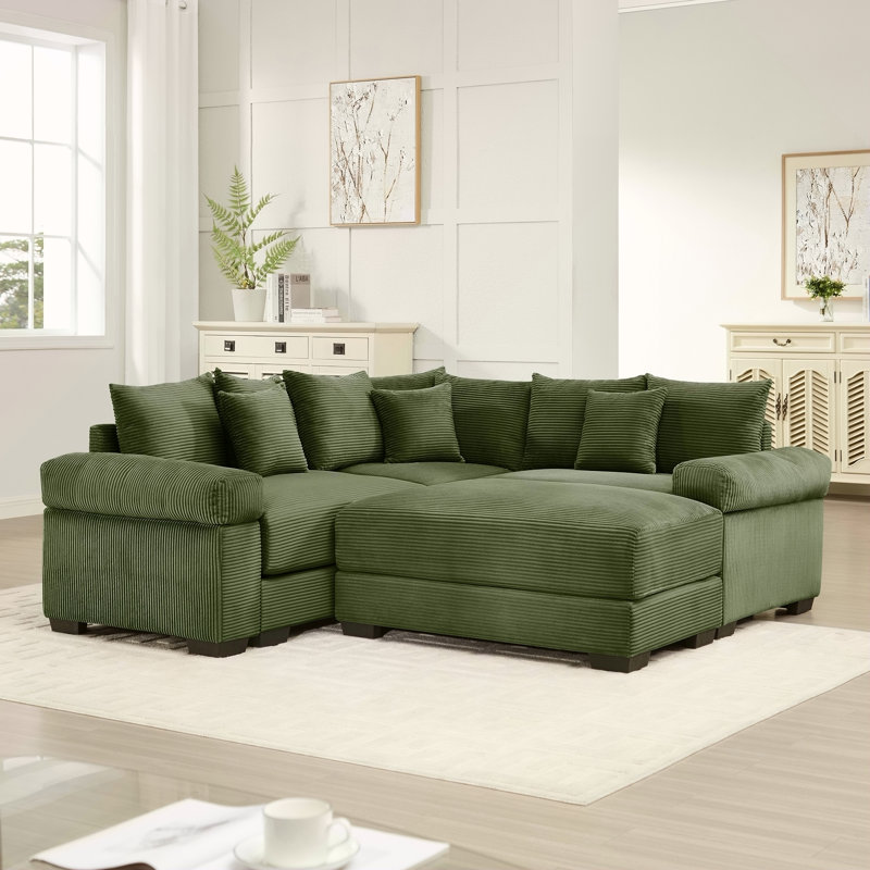 Canapé modulaire surdimensionné Cloud, Vert