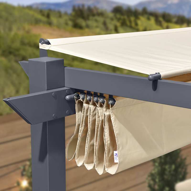 4m x 3m Aluminum Pergola, Beige