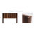 64.4" Wide Walnut Wood Headboard For Queen Bed, Modern And Contemporary 3d Carving, Real Look, Simple Assembly Wall - Mounted Carving Design, Elegant Realistic Grain, Quick To Assemble-845000978-845000972